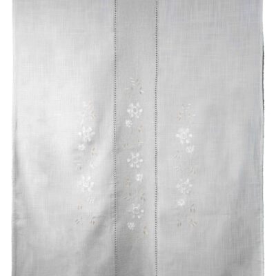 Traditional Handmade Curtain with Embroidery and Azure
