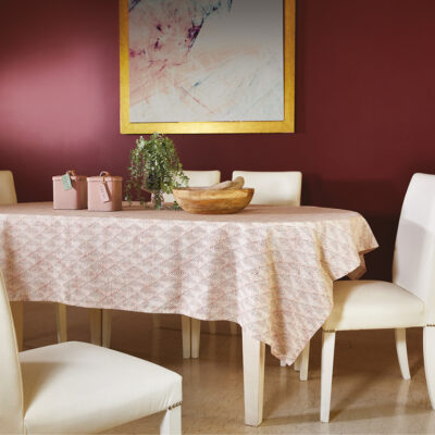 Figure Tablecloth in Loneta with Minimal Pattern
