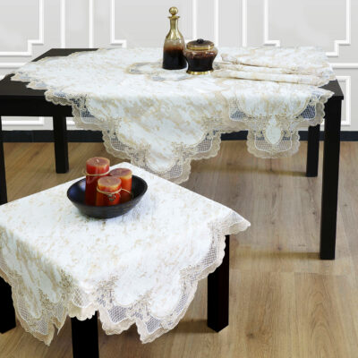 Velvet with Jacquard Pattern in Frame, Table and Traverse