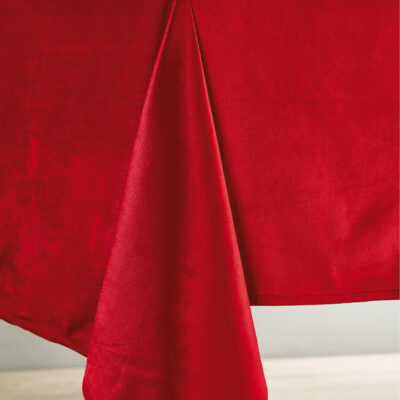 Velvet pöytäliina 140 x 220 punainen