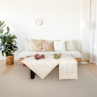 Διακοσμητικό Καρέ/Τραπεζοκαρέ/Τραβέρσα σε Μπεζ Χρώμα