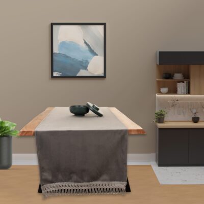 Βελούδο Cruz σε Γκρι Χρώμα με Μακραμέ